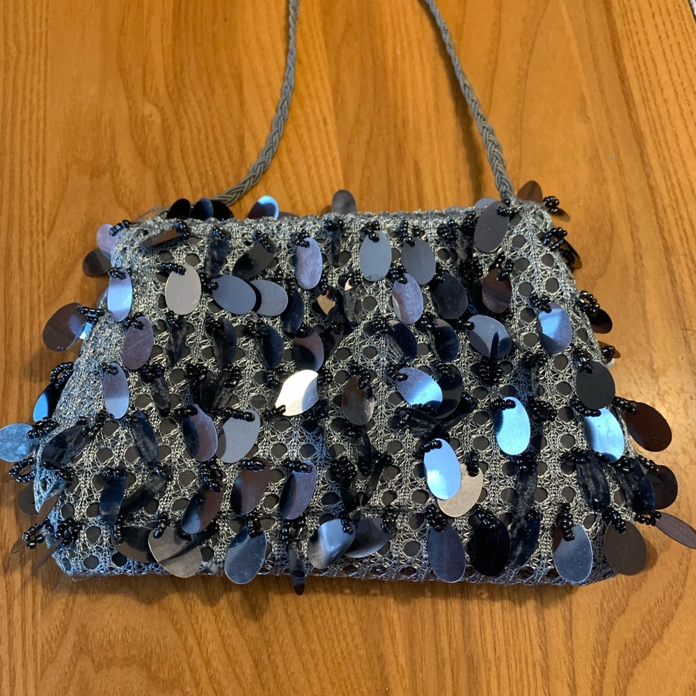 Sequin Embellished Evening Bag